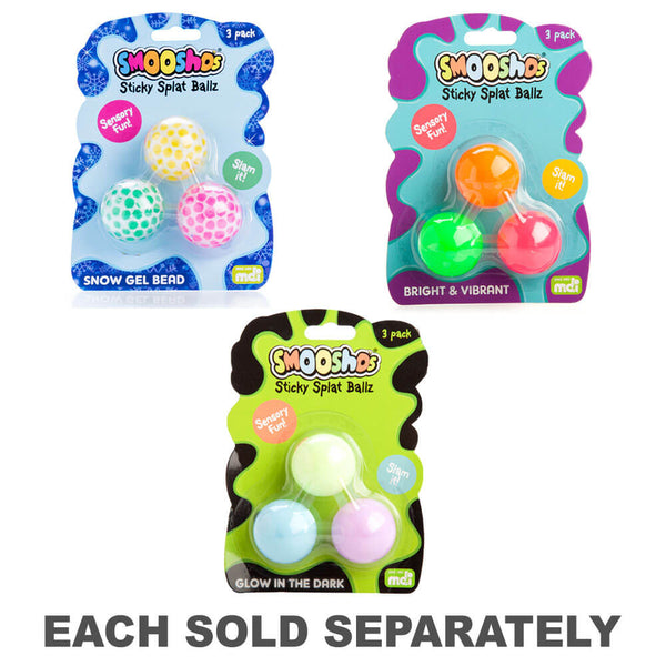 Smoosho's Sticky Splat Ballz (Set of 3)