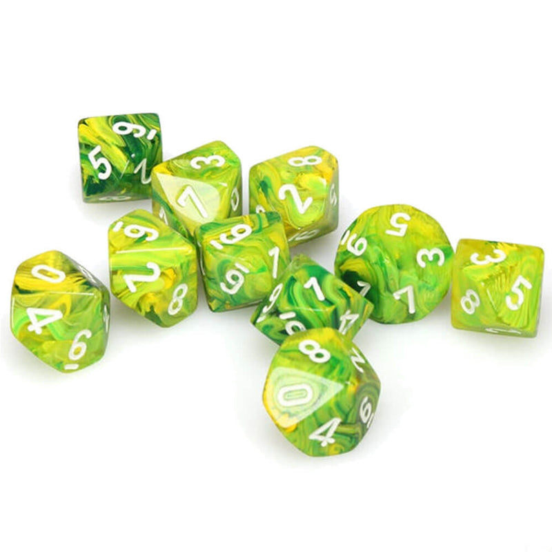 Chessex D10 Polyhedral 10-Die Vortex Set