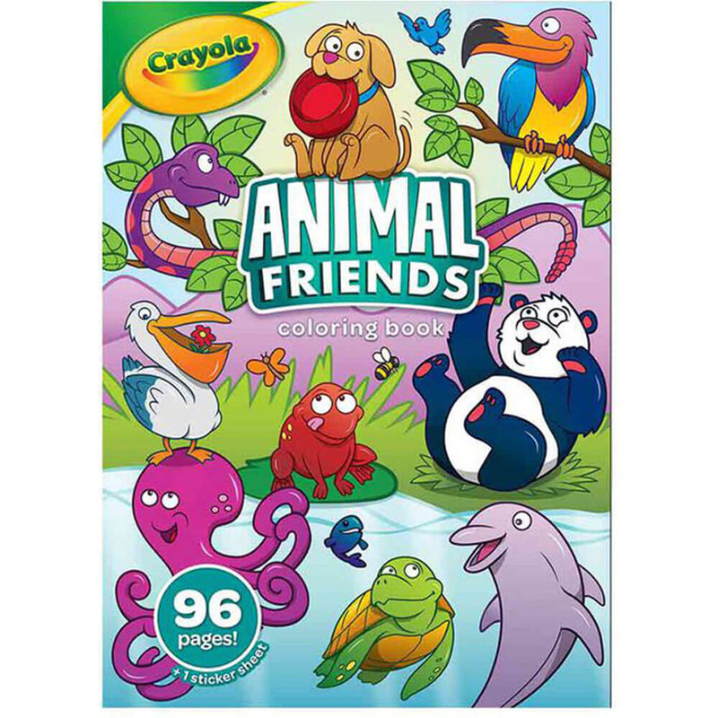 Crayola Animal Friends Colouring Book (96 Pages)