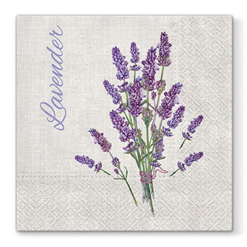 Paw Lavender Lunch Napkin 33cm (20pk)