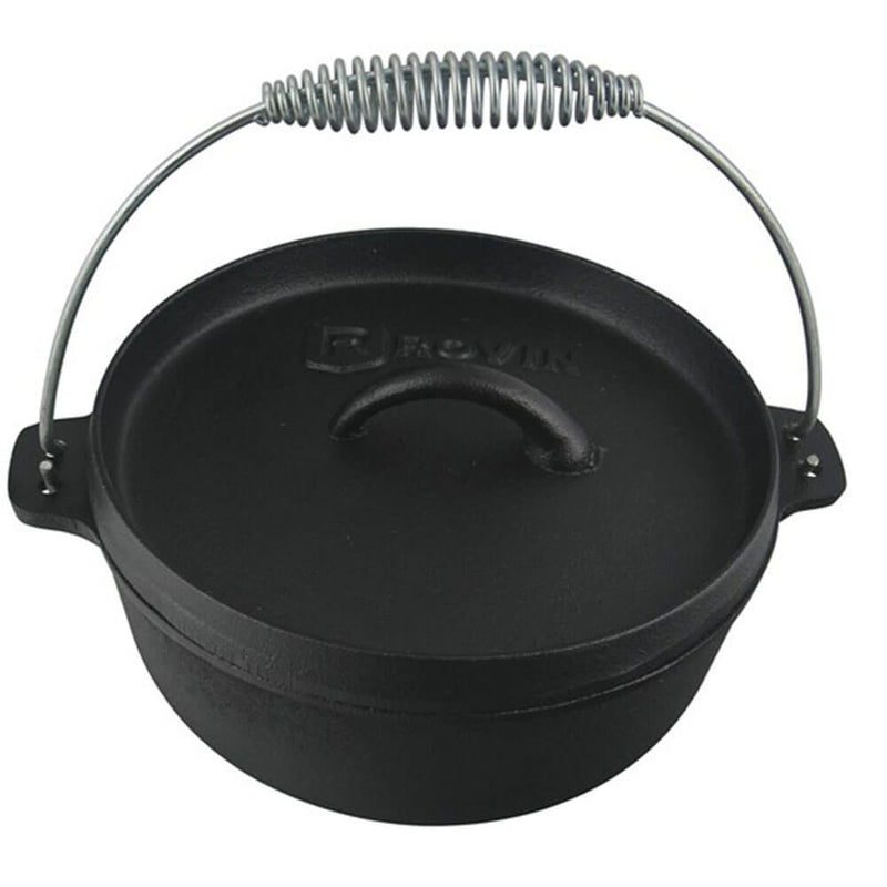 Cast Iron Camp Oven 2 Quart 1.9L Dutch Oven (2Qt 230x100mm)