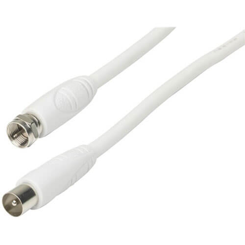 F-Type Plug to TV Coaxial Plug Cable 1.5m