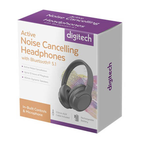 Digitech Active Noise Cancelling Headphones with BT 5.1