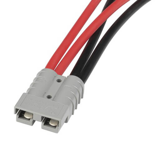 High Current Piggyback Cable Connector 50A (Red & Black)