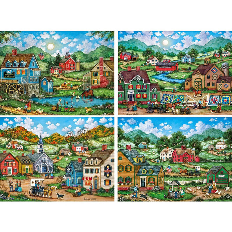 Masterpieces Puzzle Simple Living 4 Pack Puzzle (500 pcs)