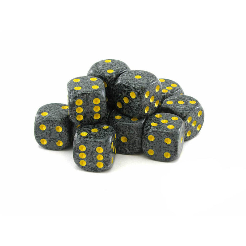 D6 Dice Speckled 16mm (12 Dice)