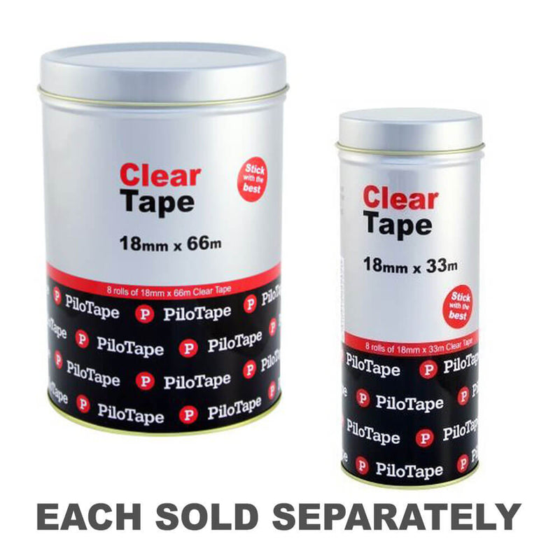 Pilotape Clear Tape (8 rollspk)