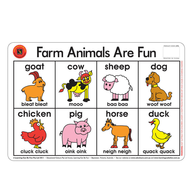 Learning Can Be Fun Vinyl Placemat 44x29cm