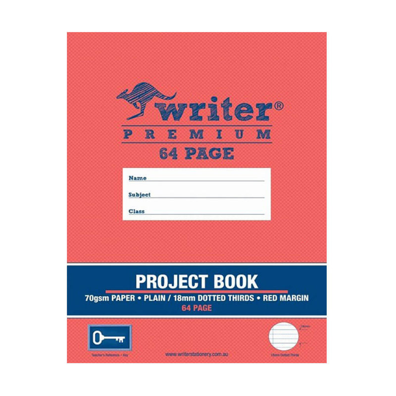 Writer Premium Plain & Dotted Project Book (64 Pages)