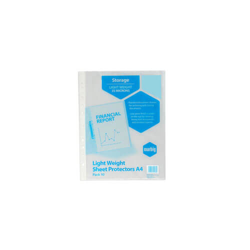 Marbig Copysafe Lightweight Sheet Protectors (A4)