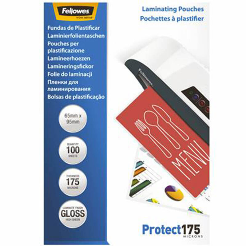 Fellowes Laminating Pouches 175 micron (100pk)