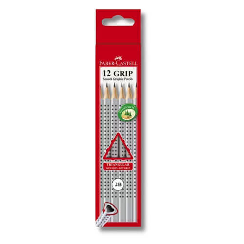 Faber-Castell Triangular Dot Grip Lead Pencil 12pcs