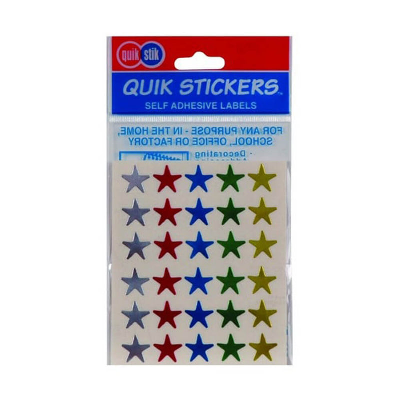 Quik Stik Stars Label (Pack of 10)